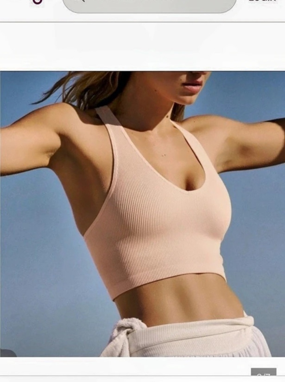 FP Movement by Free People Free Throw Crop Top size Medium